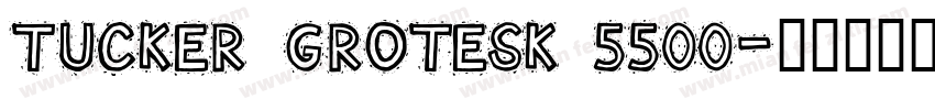 Tucker Grotesk 5500字体转换